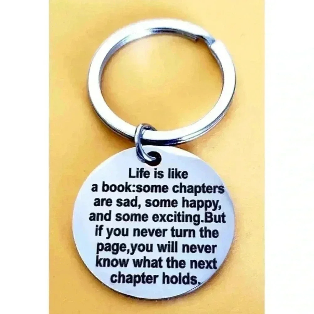 Life Is Like A Book... Keychain